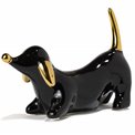 Deco Molly, shiny black/ gold, 22.5x8.4x16.6cm