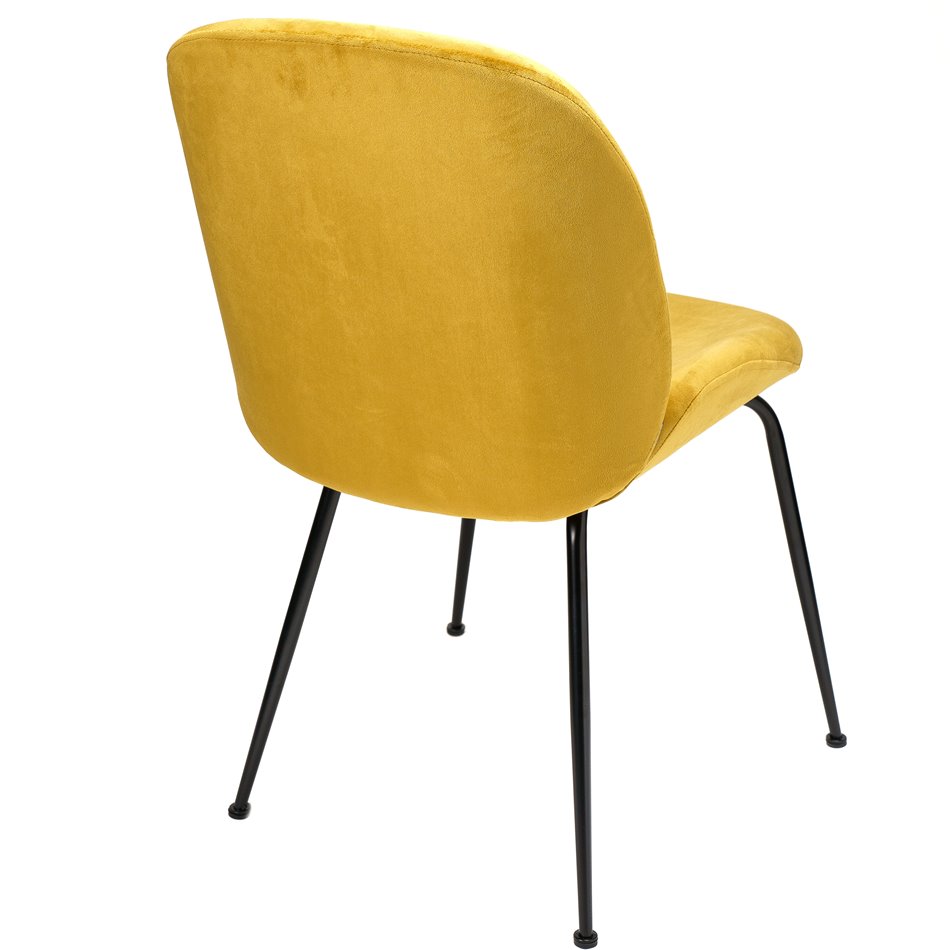 Dining chair Tammio, mustard, 88x58x46cm seat high 46cm