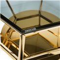 Coffee table Empo, gold colour, 70x61x46cm