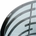 Cтолик Easton, металл/дымчатое стекло, 50x60x60см