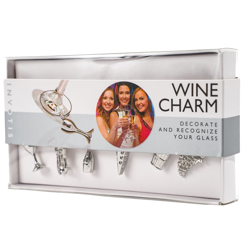 Wine charms Set of 6 pcs, 1x2,5cm