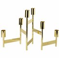Candle holder Kalika, iron gold, H22cm