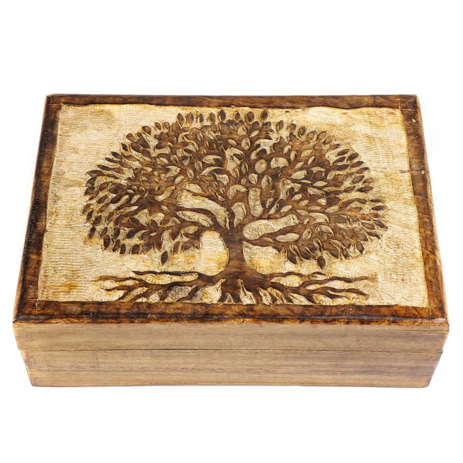 Wood box Tree L, 9x25x17.5cm