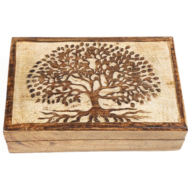 Wood box Tree M, 6x21x14cm