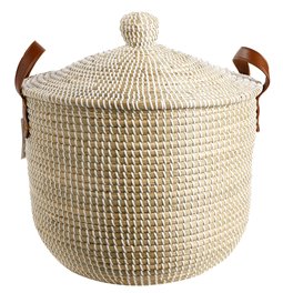 Basket Baleira L, seagrass, D42/30xH30/45cm