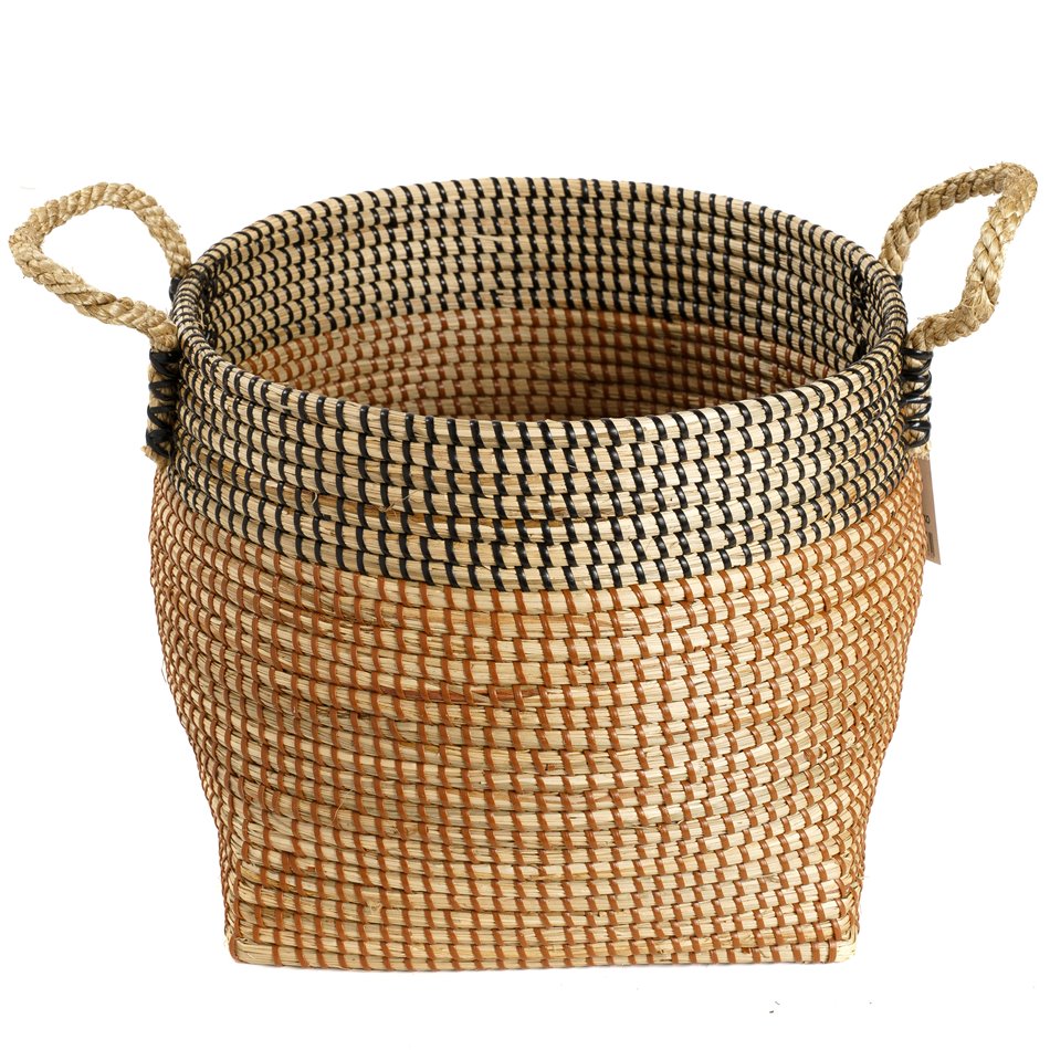 Basket Barllo L, seagrass, D32xH27cm