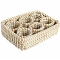 Tray Balizo 6 pc. napkinrings, seagrass, 18x13xH4cm