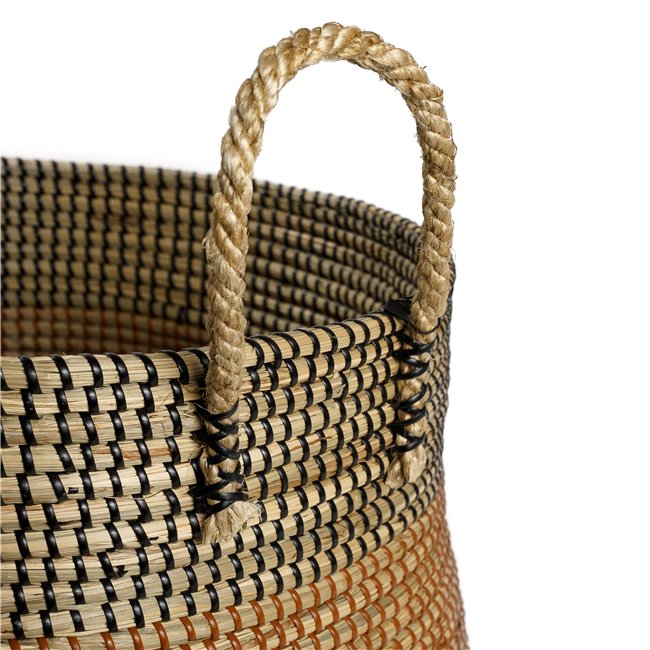 Basket Barllo L, seagrass, D42xH32cm