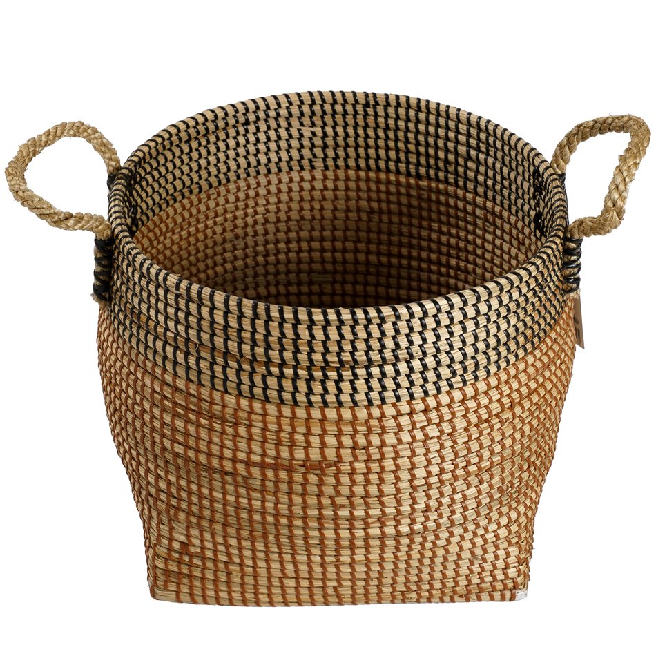 Basket Barllo L, seagrass, D32xH27cm