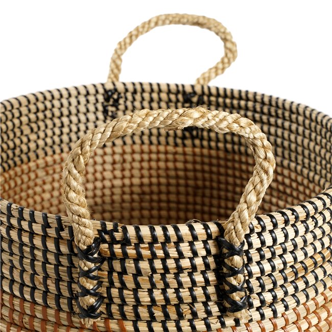 Basket Barllo L, seagrass, D32xH27cm