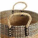 Basket Barllo L, seagrass, D32xH27cm
