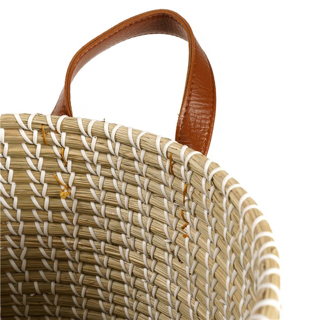 Basket Blasket M, seagrass, D37/28xH34/41cm