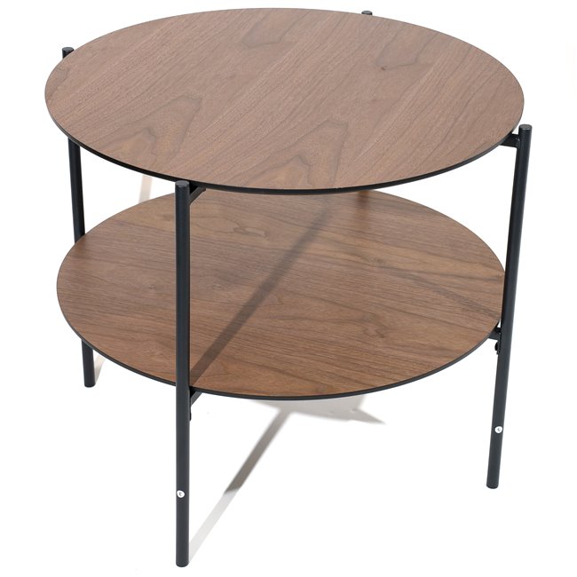 Coffee table Kemi, walnut, D63 H52cm