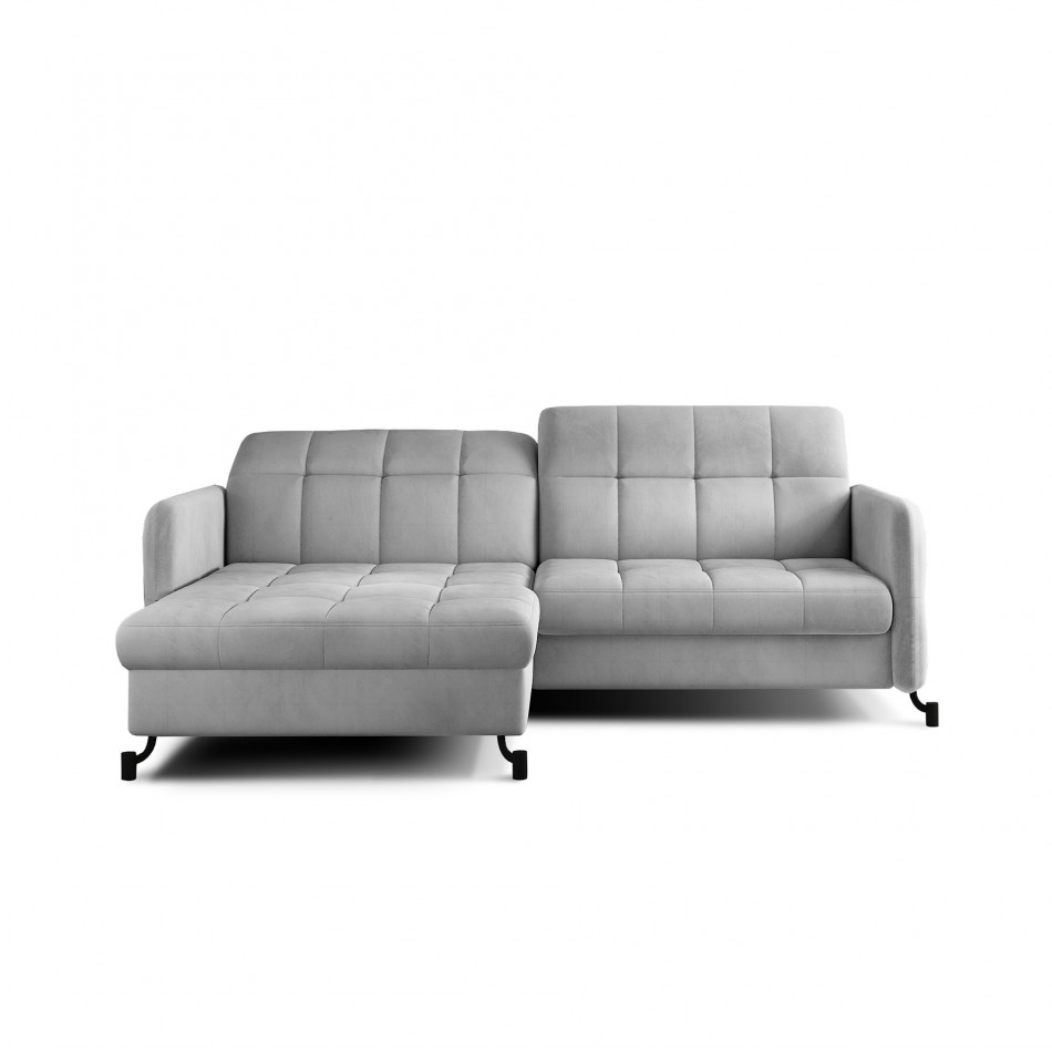 Угловой диван Elorelle L, Monolith 84, серый, H105x225x160