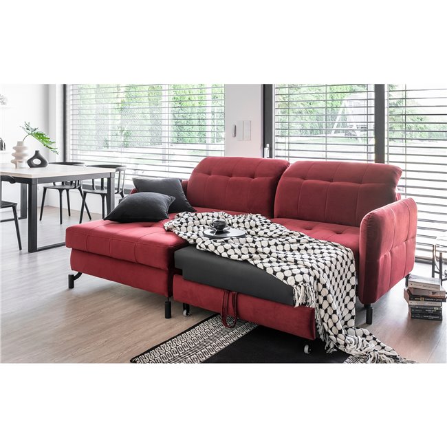 Corner sofa Elorelle L, Paros 06, grey, H105x225x160