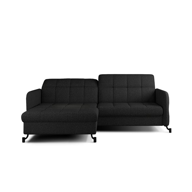 Corner sofa Elorelle L, Inari 100, black, H105x225x160