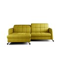 Corner sofa Elorelle L, Omega 68, yellow, H105x225x160