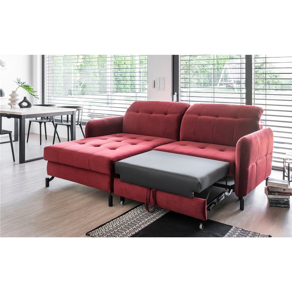 Corner sofa Elorelle L, Solar 80, grey, H105x225x160