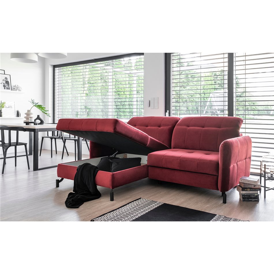 Corner sofa Elorelle L, Texas 26, light brown, H105x225x160