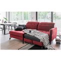 Угловой диван Elorelle L, Rivera 59, красный, H105x225x160