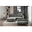 Corner sofa Elorelle L, Monolith 85, grey, H105x225x160