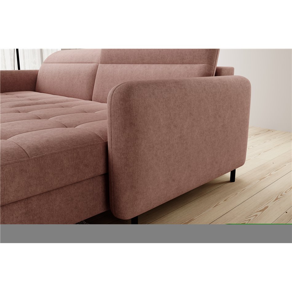 Угловой диван Elgomsi L, Raquel 24, лосось цвета, H100x228x165