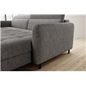 Corner sofa Elgomsi R, Raquel 04, grey, H100x228x165