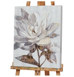Acrylic painting White lotus, 60x80cm