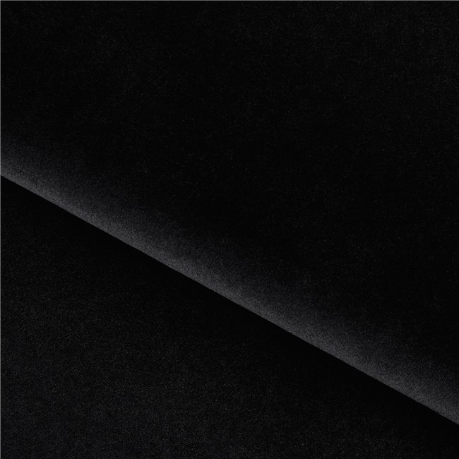 U shape sofa Elretan U Left, Velvetmat 10, black, H107x350x205cm