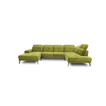 Угловой диван Elretan U Right, Nube 40, синий, H107x350x205см