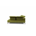 U shape sofa Elretan U Left, Lukso 10, black, H107x350x205cm