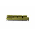 U shape sofa Elretan U Left, Lukso 35, green, H107x350x205cm