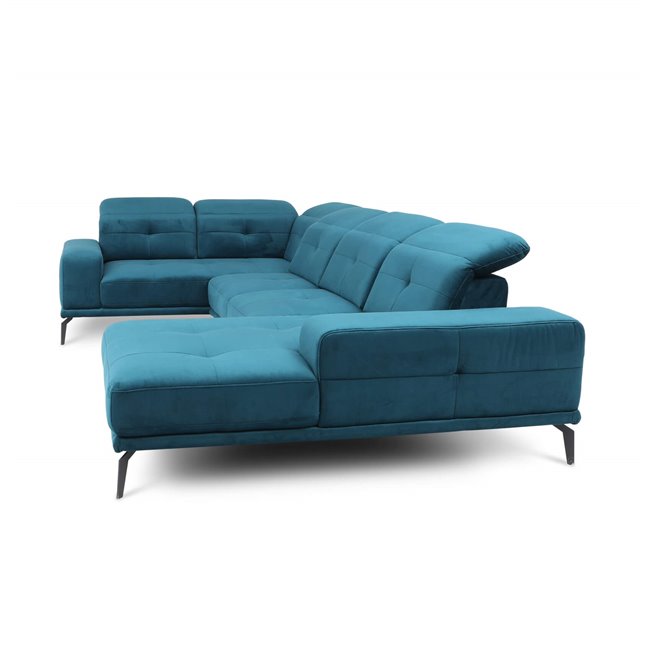 U shape sofa Elneviro U Left, Flores 4, gray, H77x350x201cm