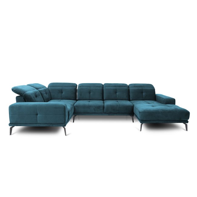 U shape sofa Elneviro U Left, Marte 130, gray, H77x350x201cm