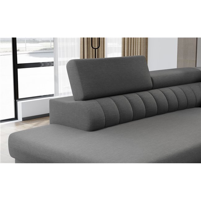 U shape sofa Elouis U Left, Nube 35, green, H92x347x202cm