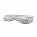 U shape sofa Elouis U Left, Nube 40, blue, H92x347x202cm