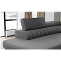 U shape sofa Elouis U Left, Softis 11, black, H92x347x202cm