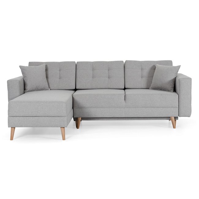 Corner sofa Elsgard L Reversible, Solid 09, gray, H93x248x162cm