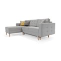 Corner sofa Elsgard L Reversible, Solid 09, gray, H93x248x162cm