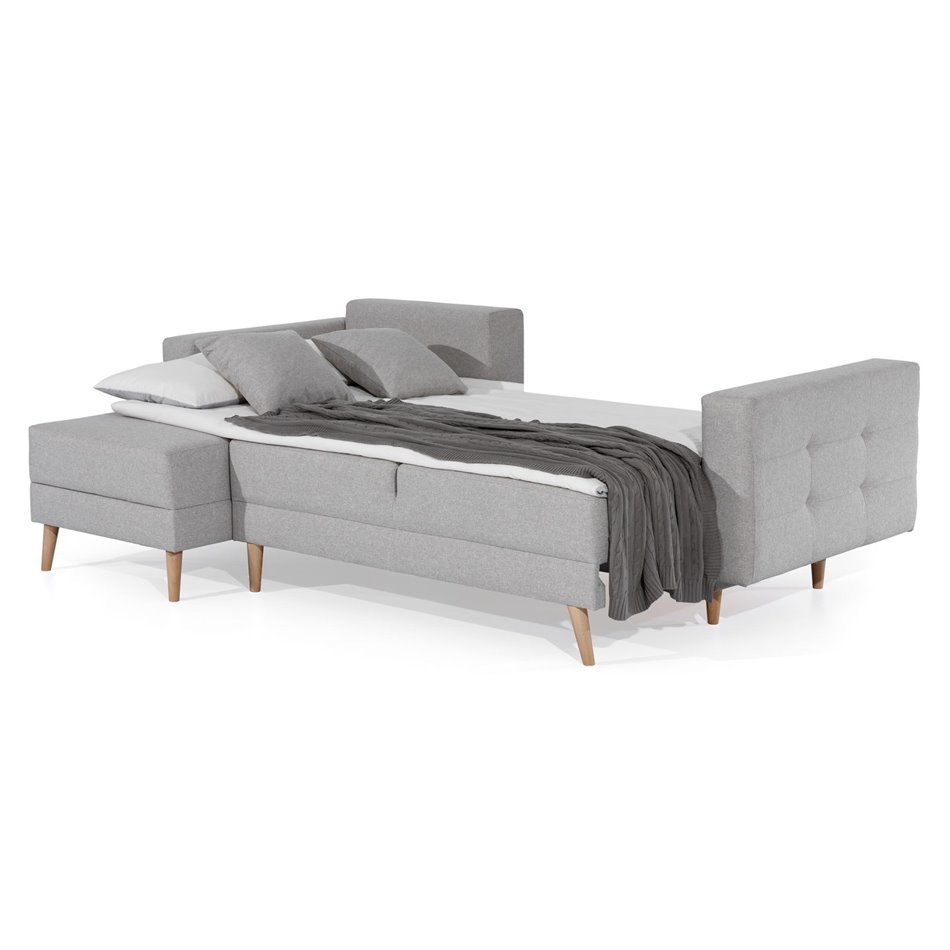 Corner sofa Elsgard L Reversible, Monolith 77, blue, H93x248x162cm