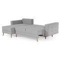 Corner sofa Elsgard L Reversible, Monolith 84, gray, H93x248x162cm