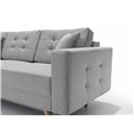 Corner sofa Elsgard L Reversible, Monolith 84, gray, H93x248x162cm