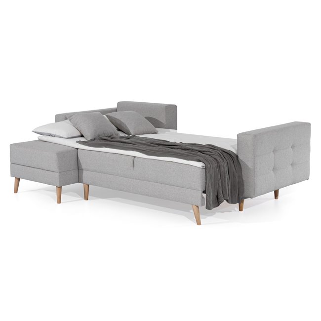 Corner sofa Elsgard L Reversible, Monolith 48, yellow, H93x248x162cm