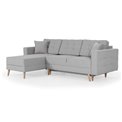 Corner sofa Elsgard L Reversible, Monolith 63, pink, H93x248x162cm