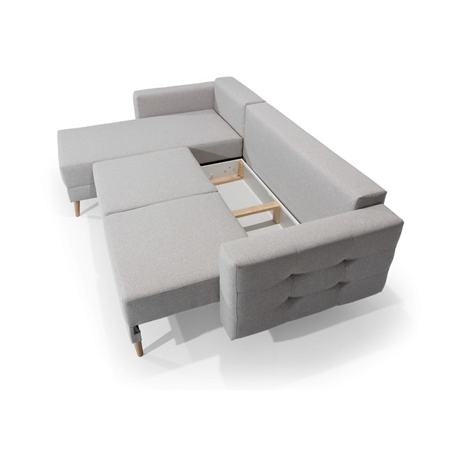 Corner sofa Elsgard L Reversible, Monolith 79, blue, H93x248x162cm