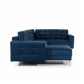 U shape sofa Elsgard U Reversible, Mat Velvet 75, green, H93x326x202cm