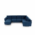 U shape sofa Elsgard U Reversible, Monolith 48, yellow, H93x326x202cm