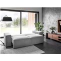 Sofa bed Elsilla, Flores 10, black, H96x260x104cm