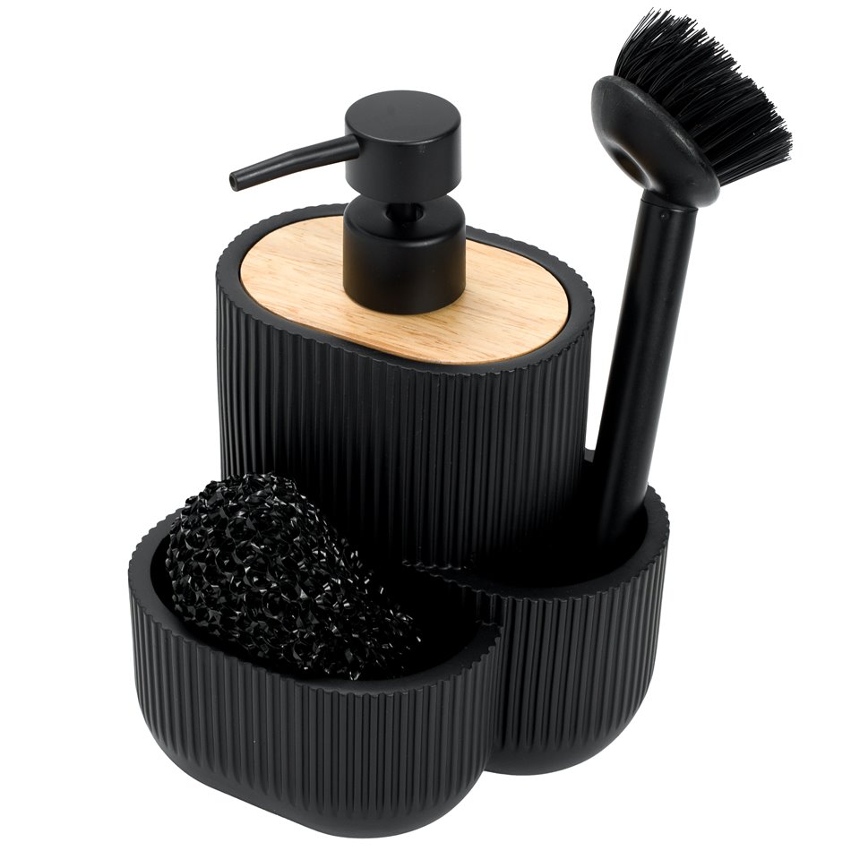 Soap dispenser ACC blackwood, 18x13.5x12.5cm