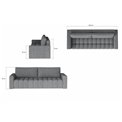 Sofa bed Elazaro, Monolith 79, blue, H92x247x97cm